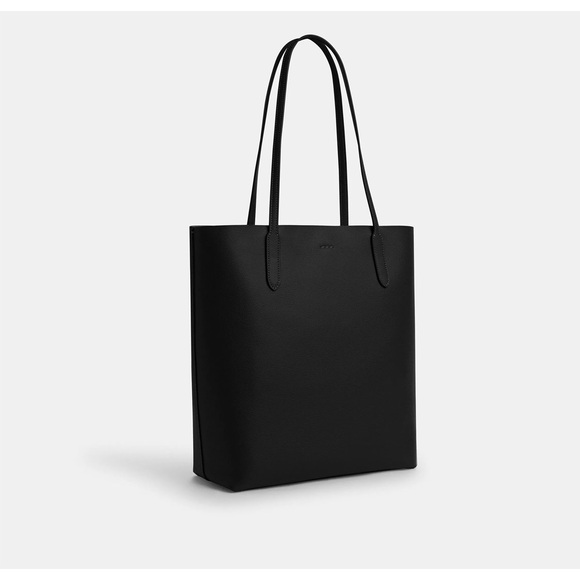 Coach Thea Leather Large Shoulder Tote Black - Picture 2 of 10